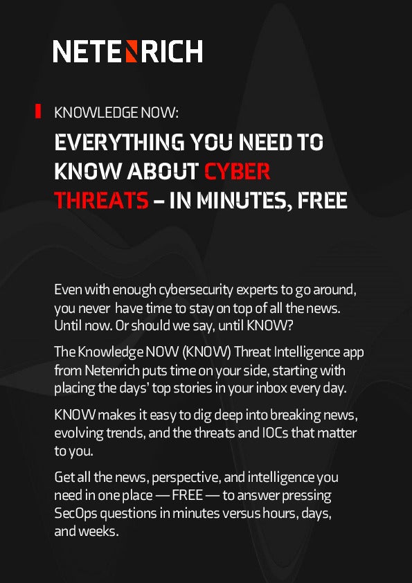 Image: Everything you need to KNOW about cyber threats - in minutes and for free