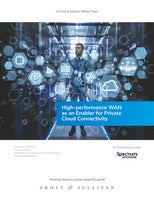 High-performance WAN as an Enabler for Private Cloud Connectivity