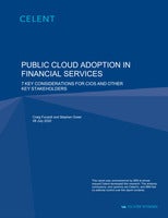 Public Cloud Adoption Financial Services