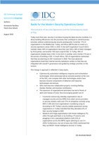 Battle for the Modern Security Operations Centre