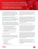Improving Outcomes and Capabilities in Healthcare with Document Scanning