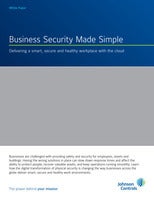 Business Security Made Simple/ Benefits of Cloud Based Surveillance and access control