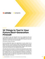 10 Things to Test in Your Future Next-Generation Firewall