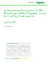 A Quantitative Comparison of UPS Monitoring and Servicing Approaches Across Edge Environments