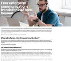 Four enterprise communications trends for 2021 and beyond
