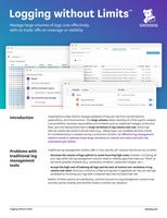 Manage Large Volumes of Logs with No Impact on Visibility