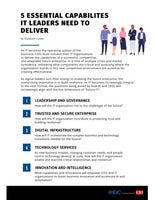 5 essential capabilities that IT leaders need to deliver