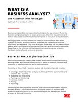 What is a business analyst? (Plus 7 key skills BAs need)