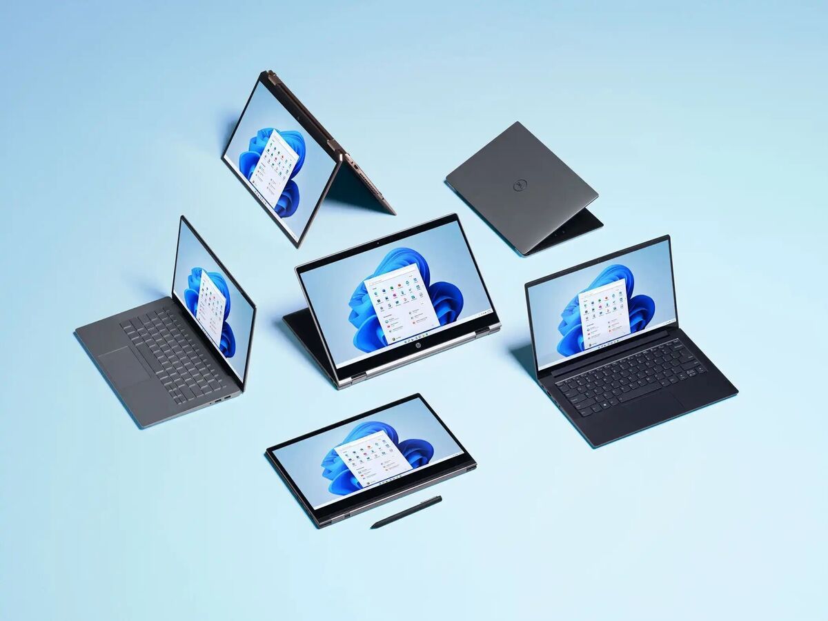 Various Windows 11 laptops