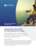 How a balanced risk management and perpetual business continuity scorecard can help you beyond Covid