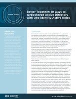 用一个身份活动角色提升Active Directory的10种方法
