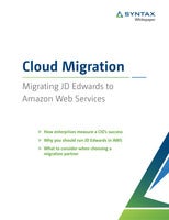 Cloud Migration: Migrating JD Edwards to  Amazon Web Services
