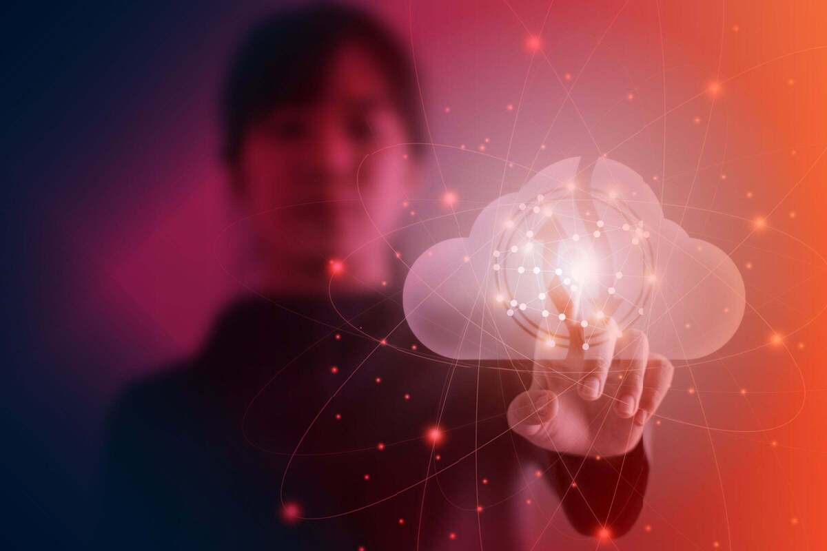 Tech Spotlight   >   Cloud [IFW]   >   Conceptual image of an IT leader choosing cloud computing.