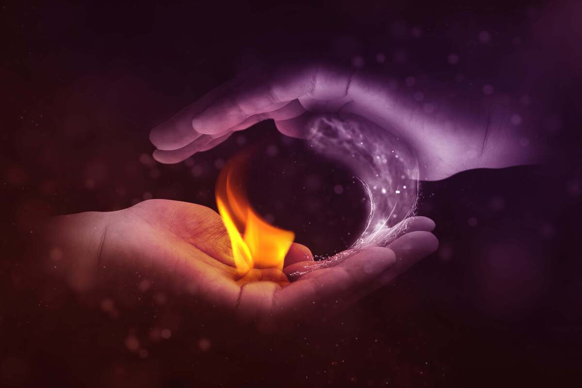 hot and cold flames water yin yang hands cupping fire by image by jonny lindner via pixabay