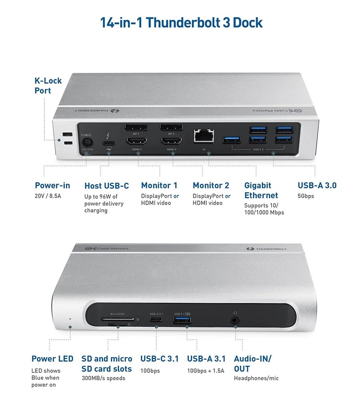 Amazon Cable Matters Thunderbolt dock deal