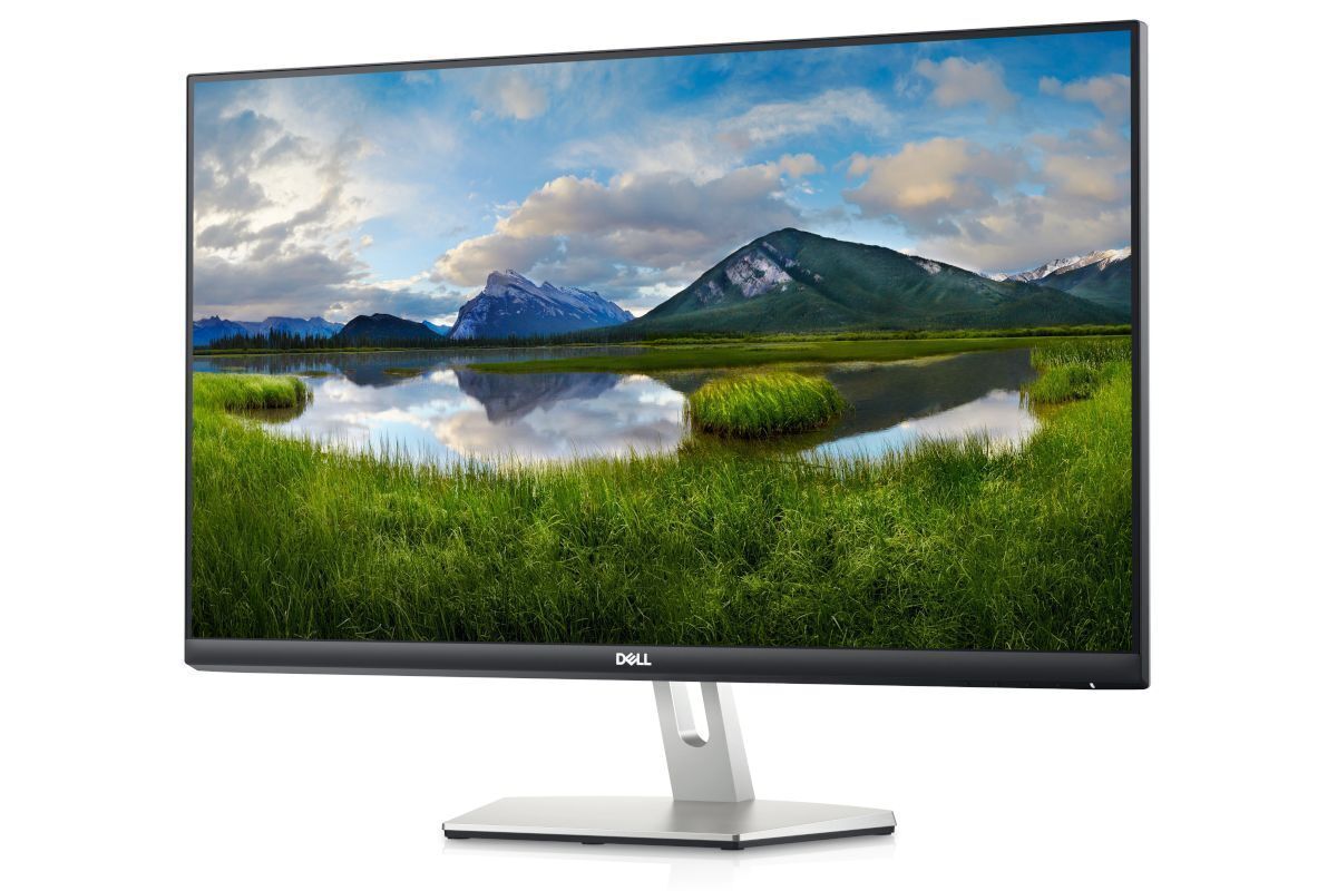 Dell monitor on a white background