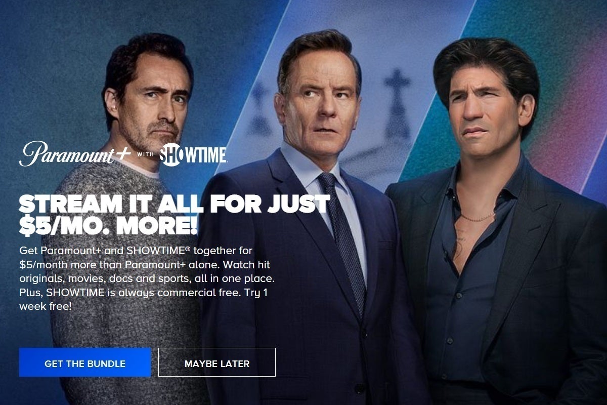 Paramount+ and Showtime bundle offer