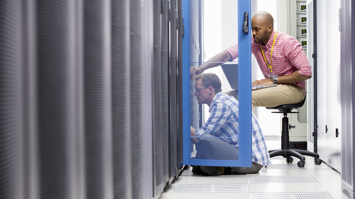 tech workers in data center outsourcing