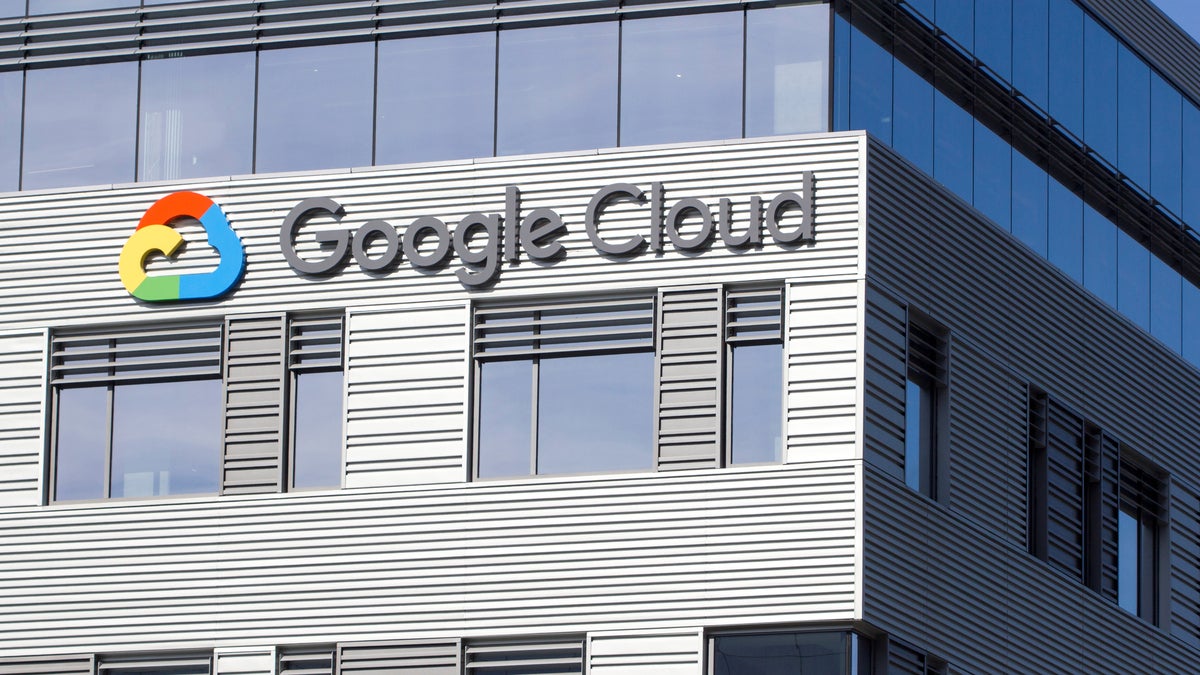 Google Cloud logo on building