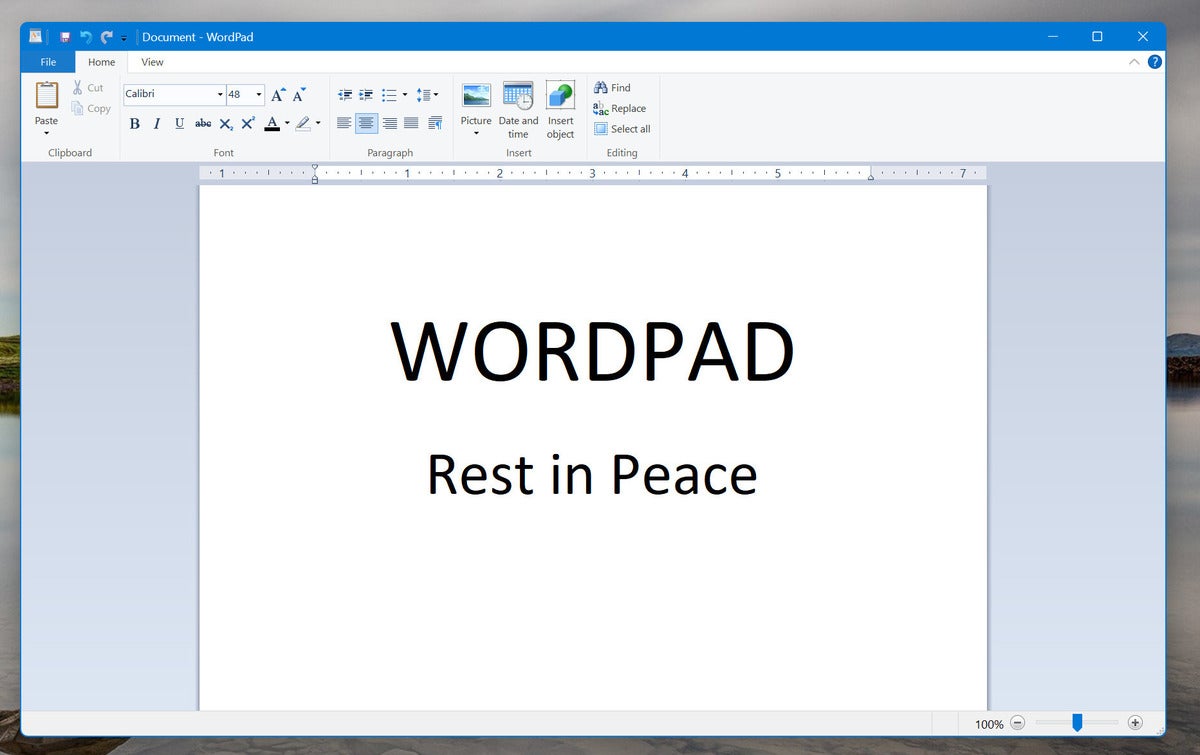 Image: Microsoft bids adieu to WordPad 
